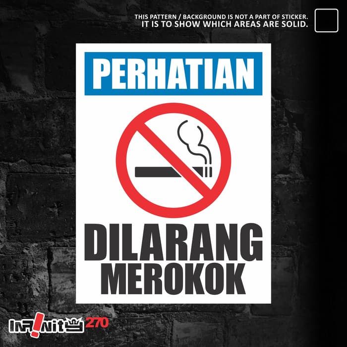 Poster Dilarang Merokok Terbaik Jual Sticker Safety Sign K3 Perhatian Dilarang Merokok 30cm Wskim