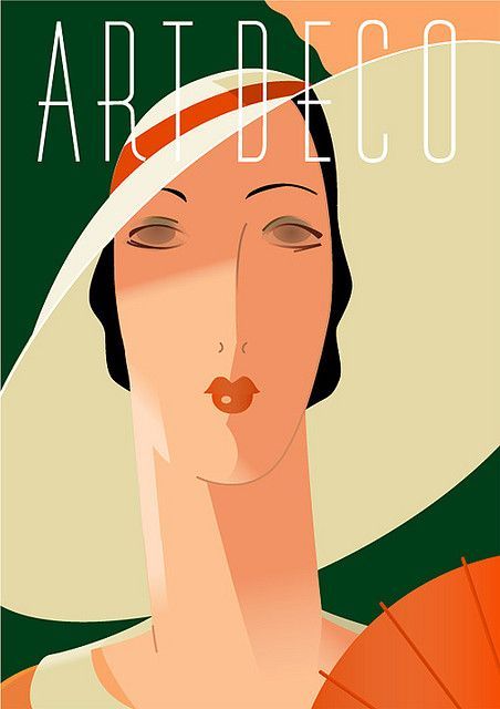 art deco poster illustration by richard weiss