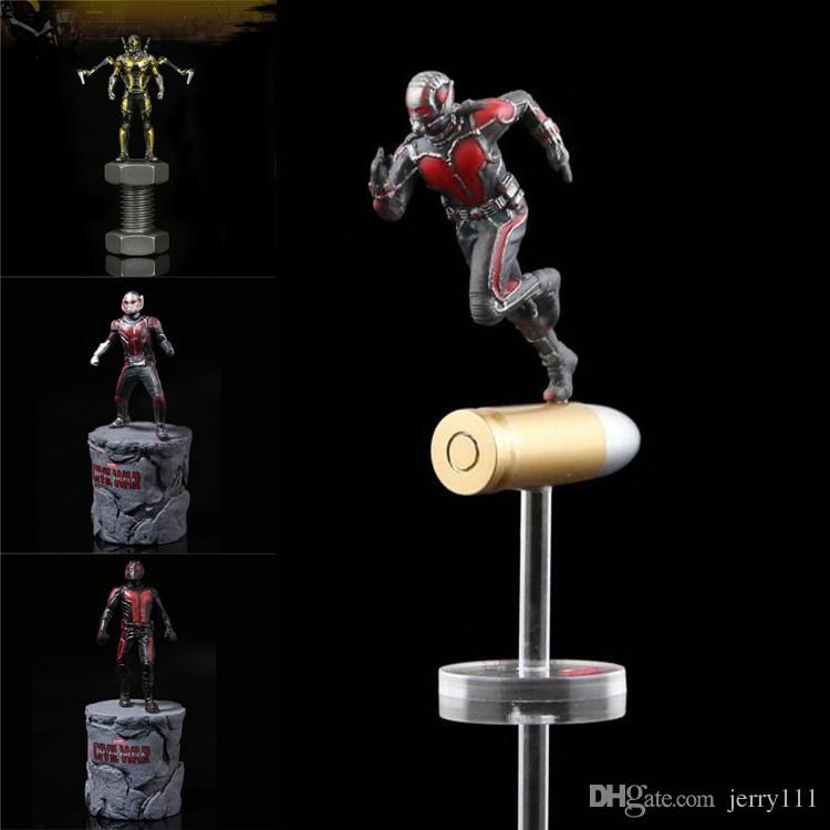 2019 super hero mini pvc action figures civil war captain america ant man wasp model kids toys doll 6 5cm with retail box la576 from jerry111
