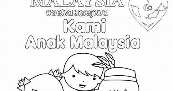Gambar Mewarna Hari Kemerdekaan Malaysia 2019 - Jom Download Poster