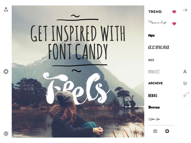 font candy photo text editor on the app store