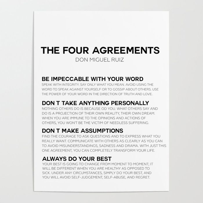the four agreements poster